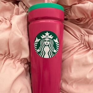Starbucks Pink and Teal Tumbler